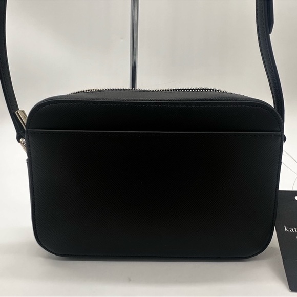 Kate Spade Mini Staci Camera Leather Crossbody Bag Black - Picture 8 of 9